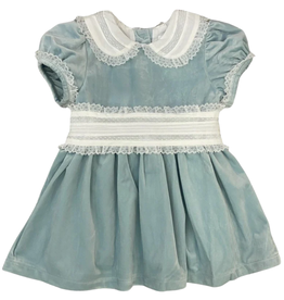 LULU BEBE SCARLET-ICE BLUE VELVET DRESS