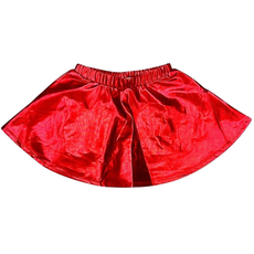 LULU BEBE ZOE-METALLIC RED SKIRT