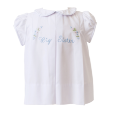 THE PROPER PEONY Big Sister, White with Blue