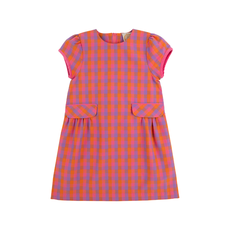 THE BEAUFORT BONNET COMPANY BETTS BOW DRESS-Autumn Punch Plaid