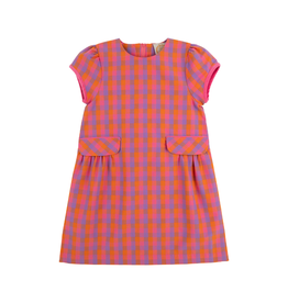 THE BEAUFORT BONNET COMPANY BETTS BOW DRESS-Autumn Punch Plaid