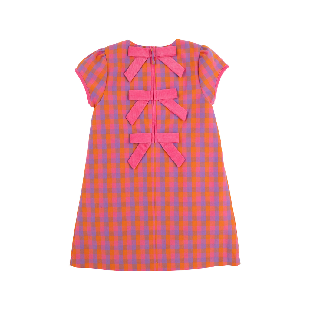 THE BEAUFORT BONNET COMPANY BETTS BOW DRESS-Autumn Punch Plaid