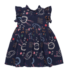 PINK CHICKEN Girls Jennifer Dress - Tic Tac Toe