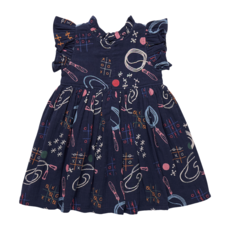 PINK CHICKEN Girls Jennifer Dress - Tic Tac Toe