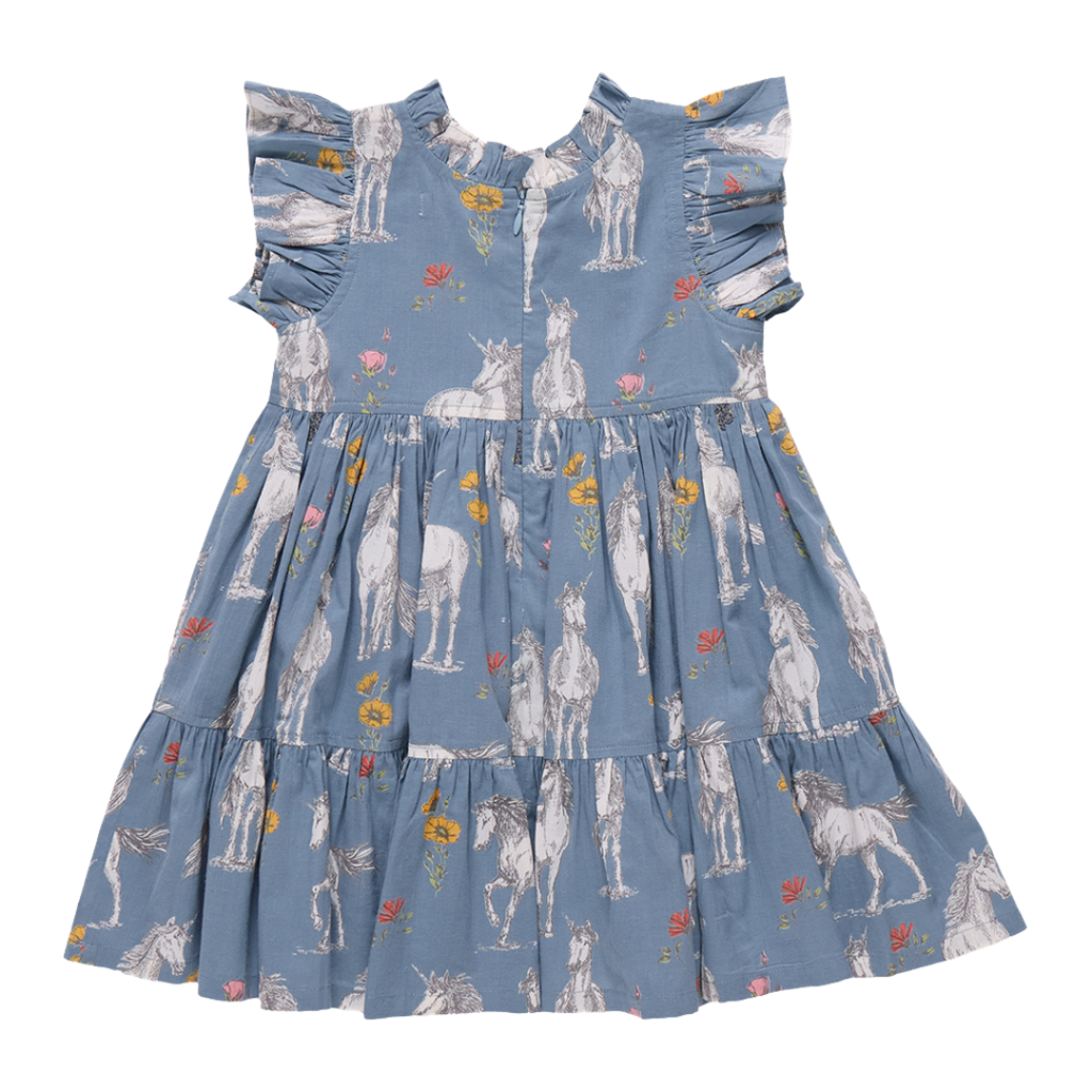 PINK CHICKEN Girls Jennifer Dress - Unicorn Field
