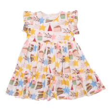 PINK CHICKEN Girls Jennifer Dress - Birthday Star