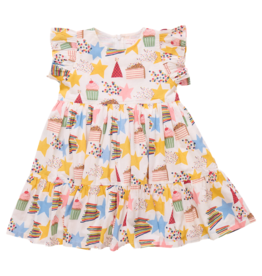 PINK CHICKEN Girls Jennifer Dress - Birthday Star