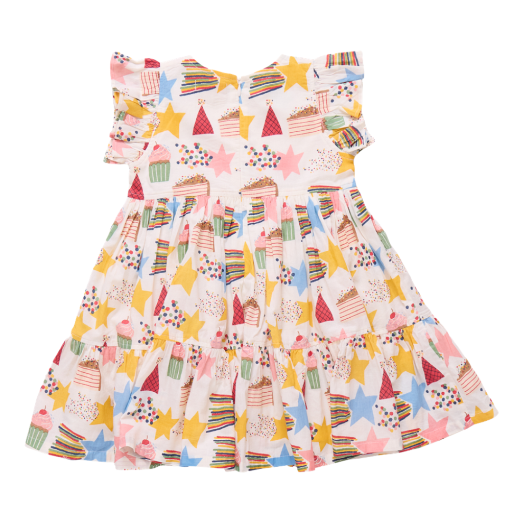 PINK CHICKEN Girls Jennifer Dress - Birthday Star