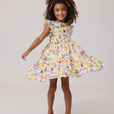 PINK CHICKEN Girls Jennifer Dress - Birthday Star