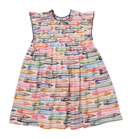 PINK CHICKEN girls stevie dress - colored pencils