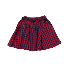 PINK CHICKEN Girls Gianna Skirt - Red Blue Check