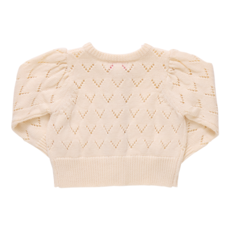 PINK CHICKEN Girls Connie Sweater - Ivory