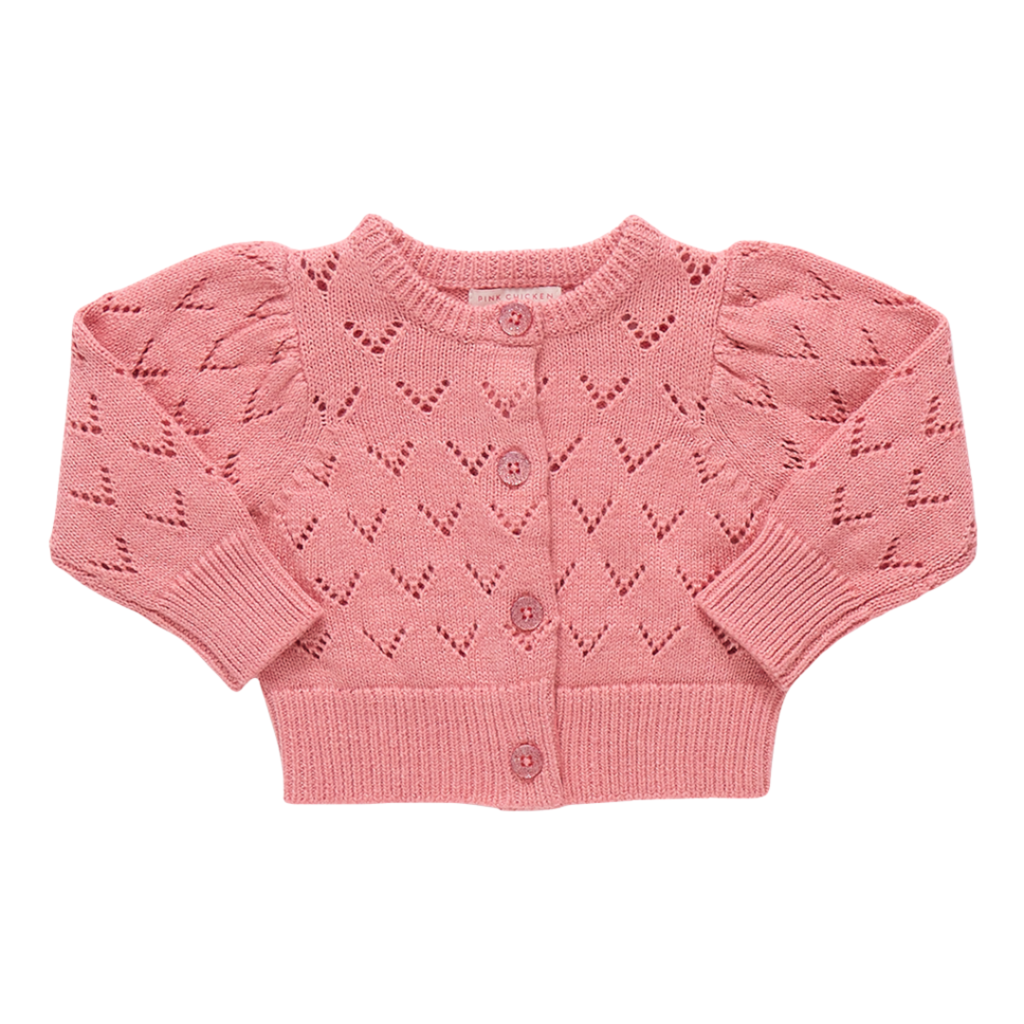 PINK CHICKEN Girls Connie Sweater - Pink