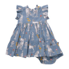 PINK CHICKEN Baby Girls Jennifer Dress Set - Unicorn Field