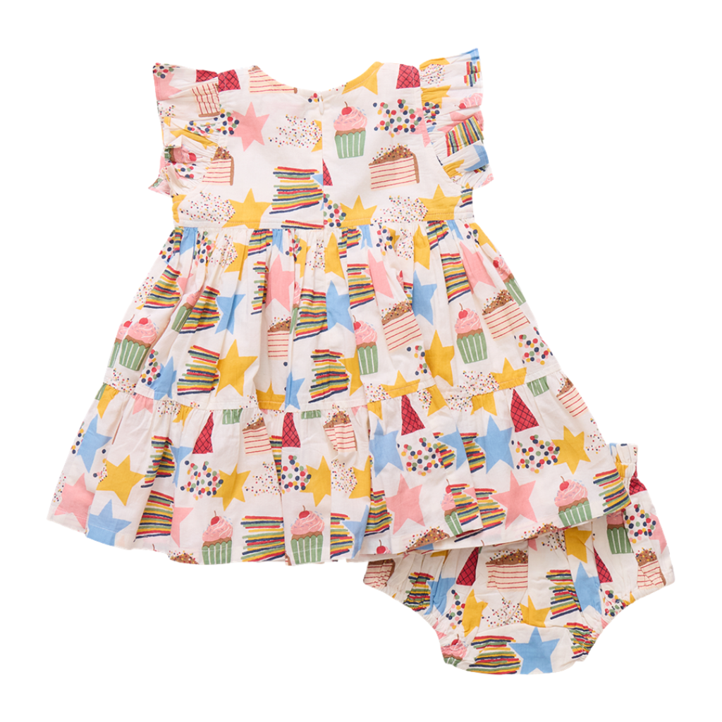 PINK CHICKEN Baby Girls Jennifer Dress Set - Birthday Star
