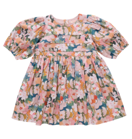 PINK CHICKEN girls evelyn dress - watercolor floral