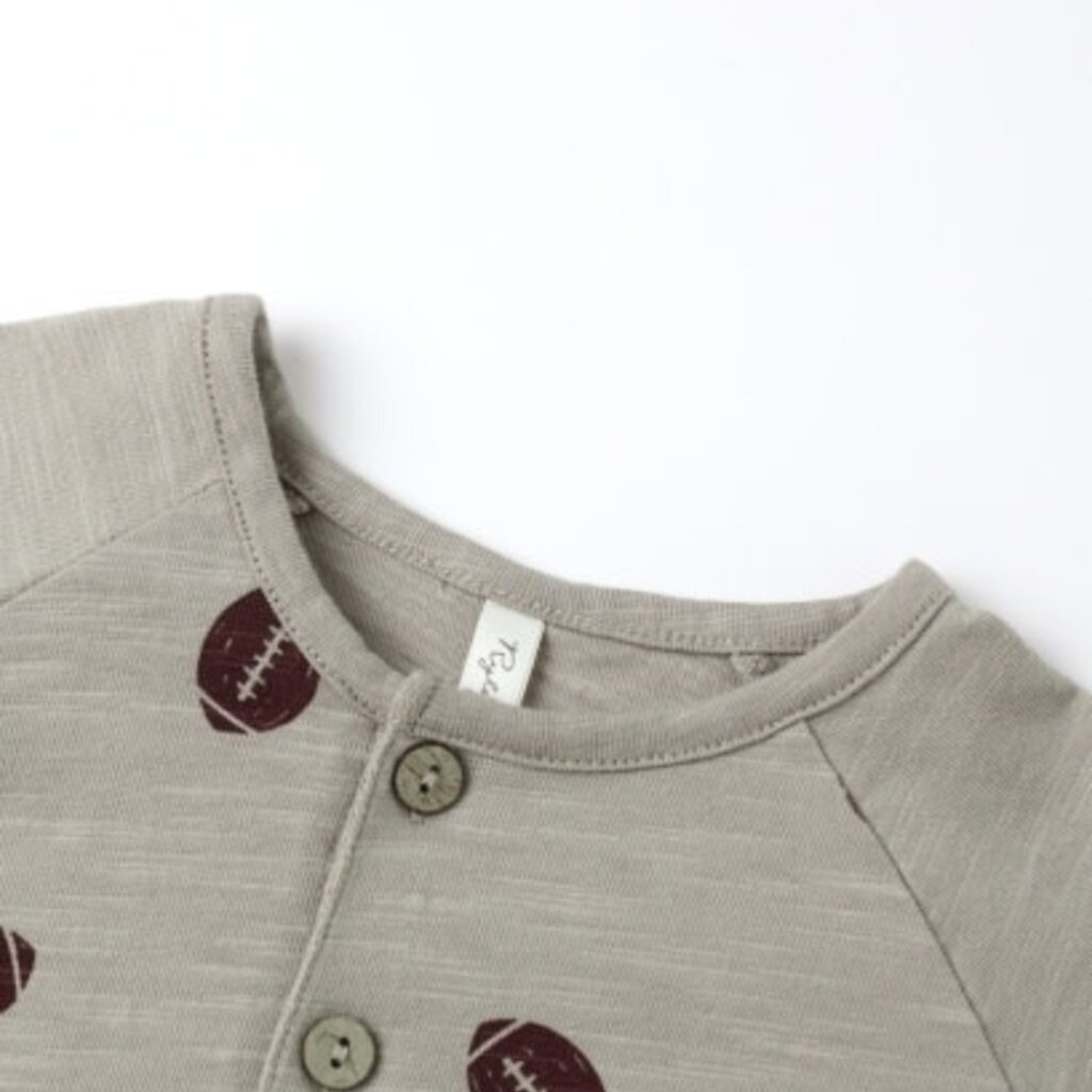 Rylee + Cru Inc. HENLEY JUMPSUIT || FOOTBALL