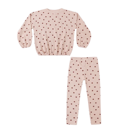 Rylee + Cru Inc. SPONGEY KNIT SET || POLKA DOT