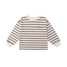 Rylee + Cru Inc. RELAXED LONG SLEEVE TEE || VINTAGE STRIPE