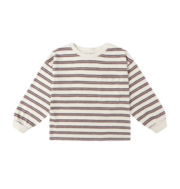 Rylee + Cru Inc. RELAXED LONG SLEEVE TEE || VINTAGE STRIPE
