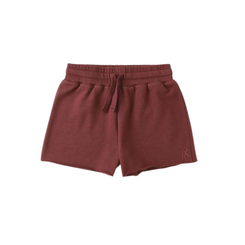 Rylee + Cru Inc. SWEAT SHORT || BURGUNDY