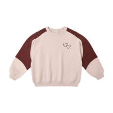 Rylee + Cru Inc. PANELED SWEATSHIRT || BLUSH