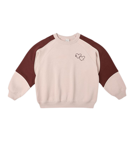 Rylee + Cru Inc. PANELED SWEATSHIRT || BLUSH