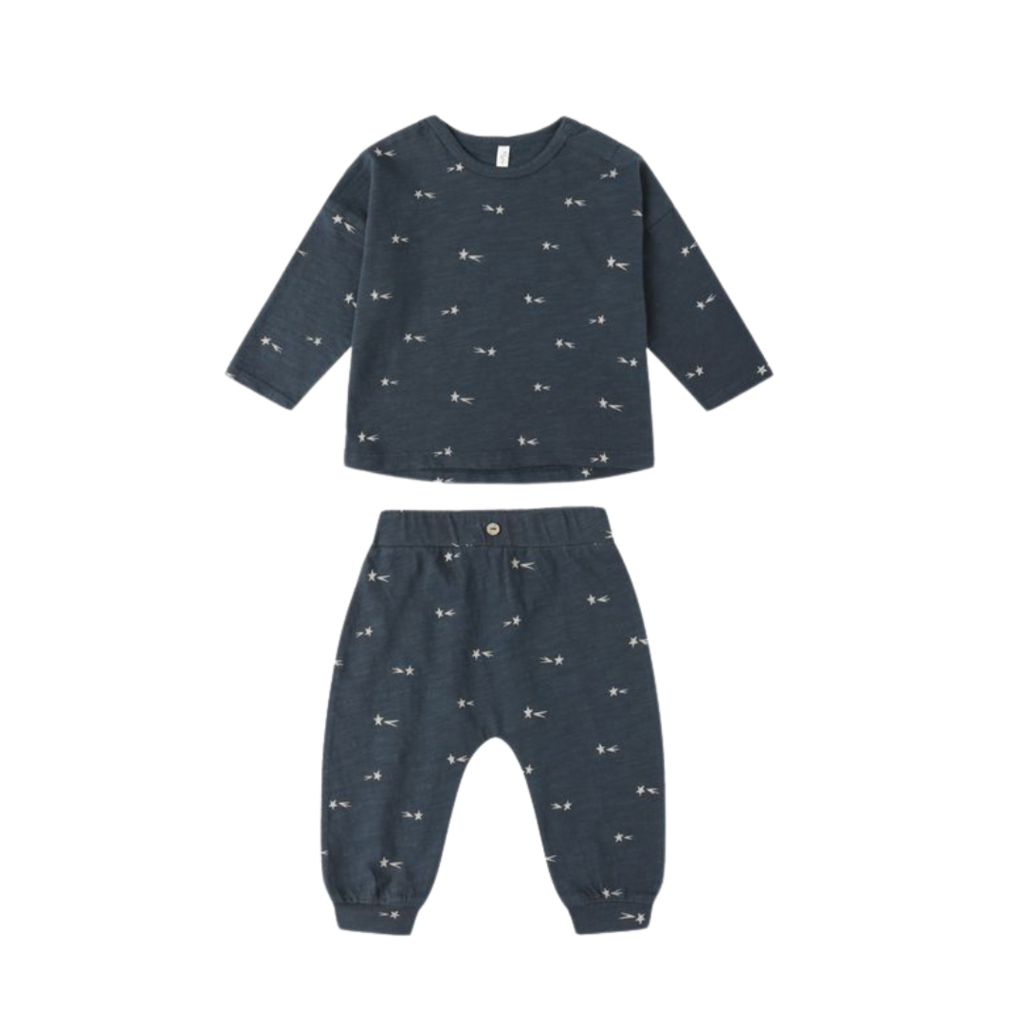 Rylee + Cru Inc. LONG SLEEVE TEE + PANT SET || STAR