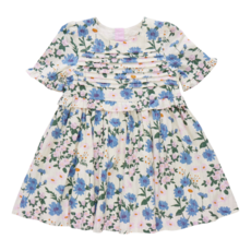 PINK CHICKEN girls raquel dress - melon daisy floral