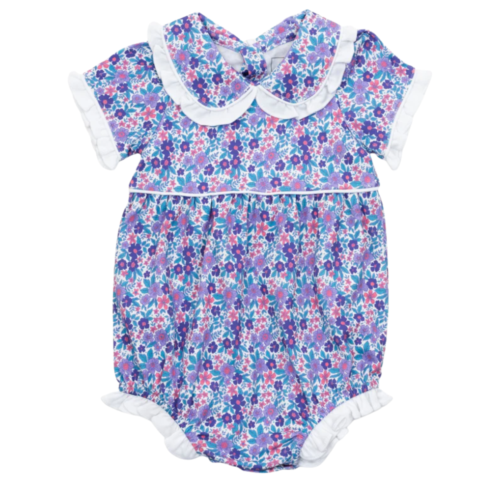 Lila + Hayes Council Girl's Bubble-Blackberry Floral