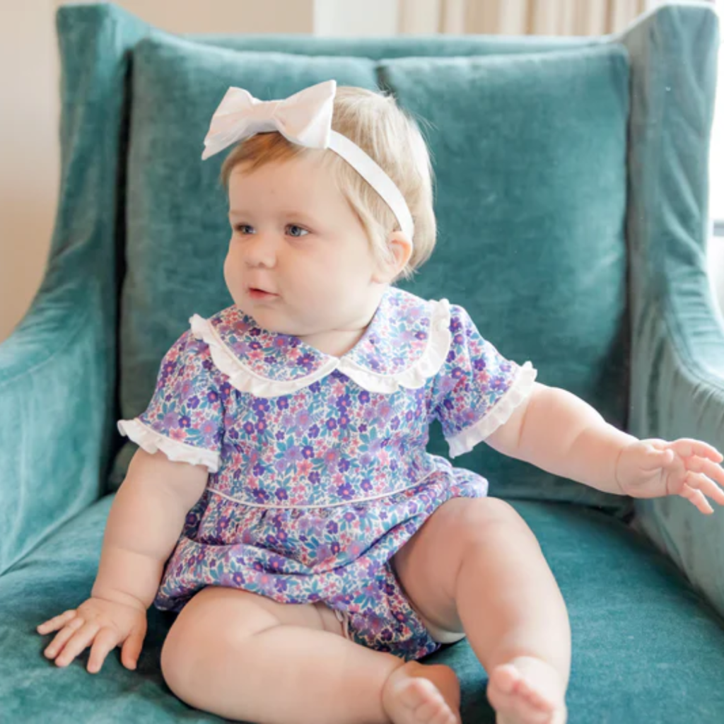 Lila + Hayes Council Girl's Bubble-Blackberry Floral