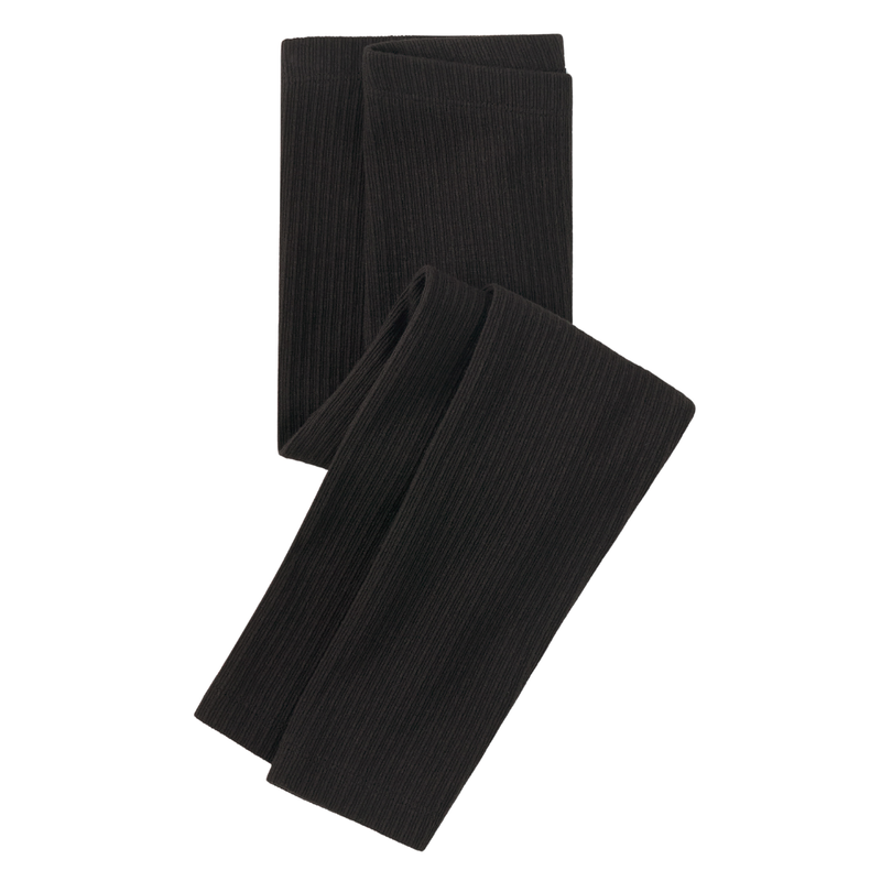 Girl's Pointelle Leggings Jet Black