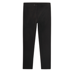 Girl's Pointelle Leggings Jet Black