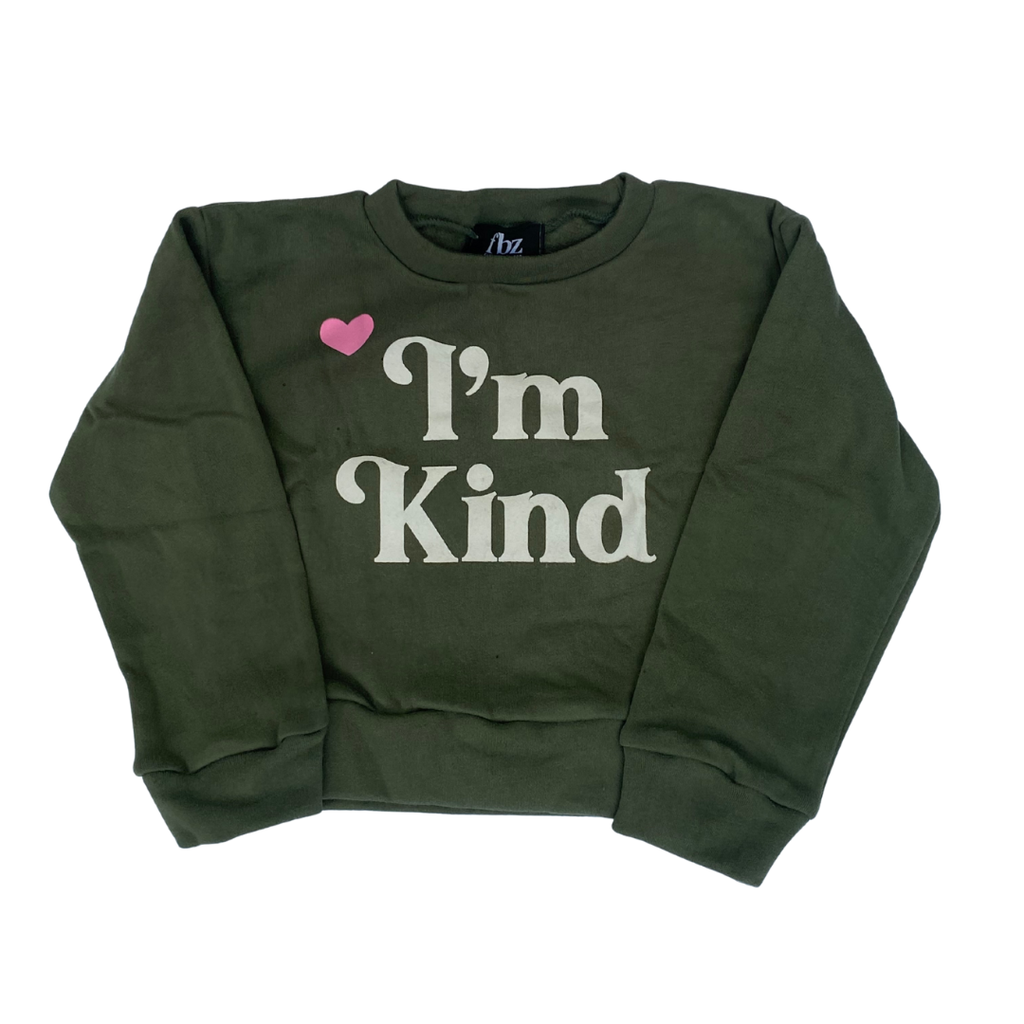 FLOWERS BY ZOE Girl's Sweatshirt Army Wash