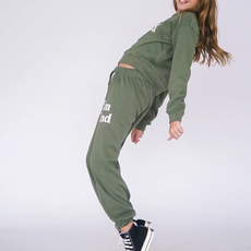 FLOWERS BY ZOE Girl's Sweatshirt Army Wash