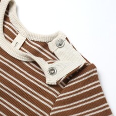 QUINCY MAE RIBBED BODYSUIT, 2 PK || CEDAR MICRO STRIPE, ACORNS