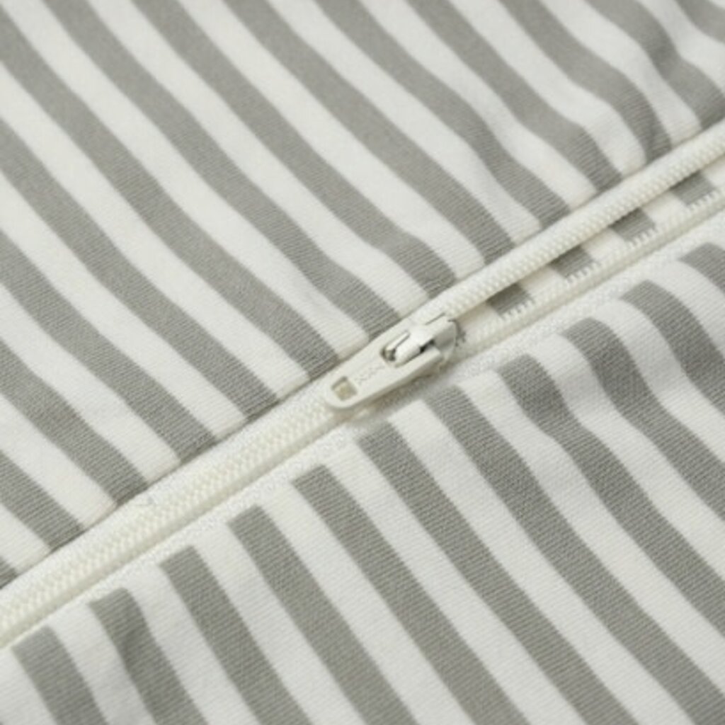 QUINCY MAE ZIP LONG SLEEVE SLEEPER || FERN STRIPE