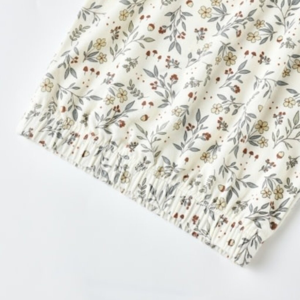 QUINCY MAE BAMBOO BABY GOWN + HAT SET || WOODLAND