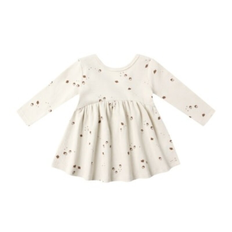 QUINCY MAE RIBBED LONG SLEEVE DRESS || ACORNS