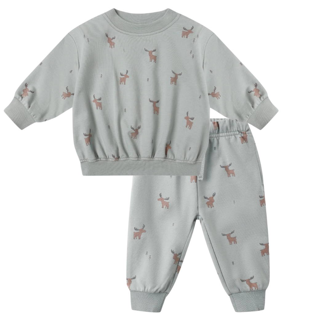 QUINCY MAE RELAXED SWEATSHIRT W/SWEATPANTS| MOOSE