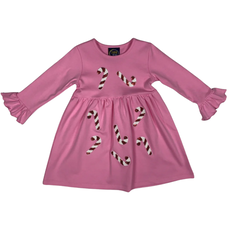 EMMA JEAN KIDS Candy Cane Applique Dress
