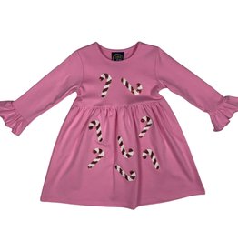 EMMA JEAN KIDS Candy Cane Applique Dress