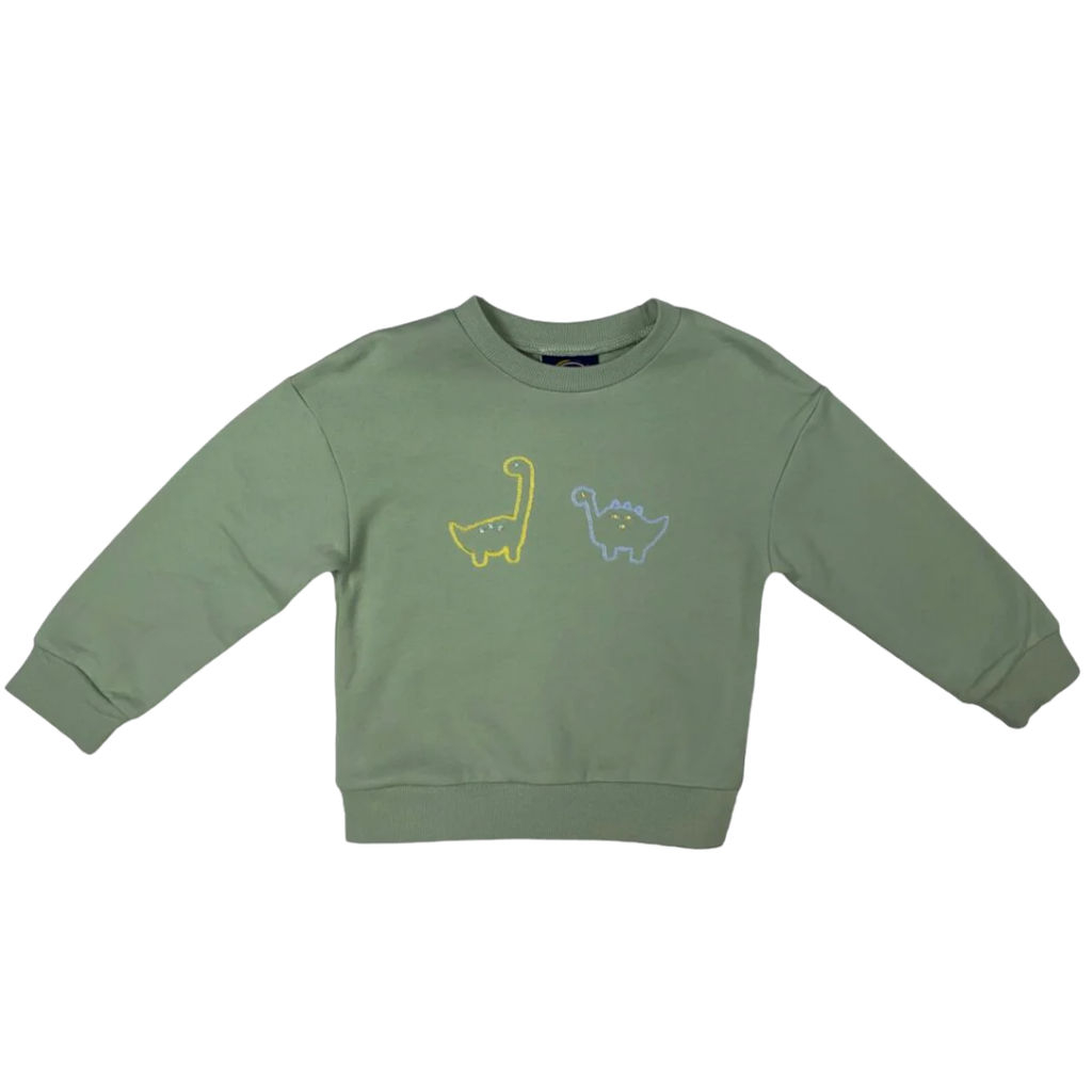 EMMA JEAN KIDS Dinosaur Embroidery Sweatshirt