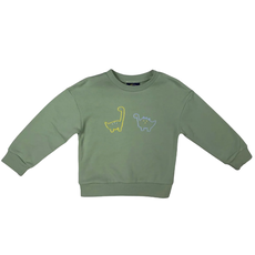 EMMA JEAN KIDS Dinosaur Embroidery Sweatshirt