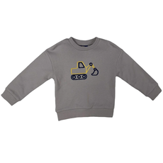 EMMA JEAN KIDS Excavator Embroidery Sweatshirt