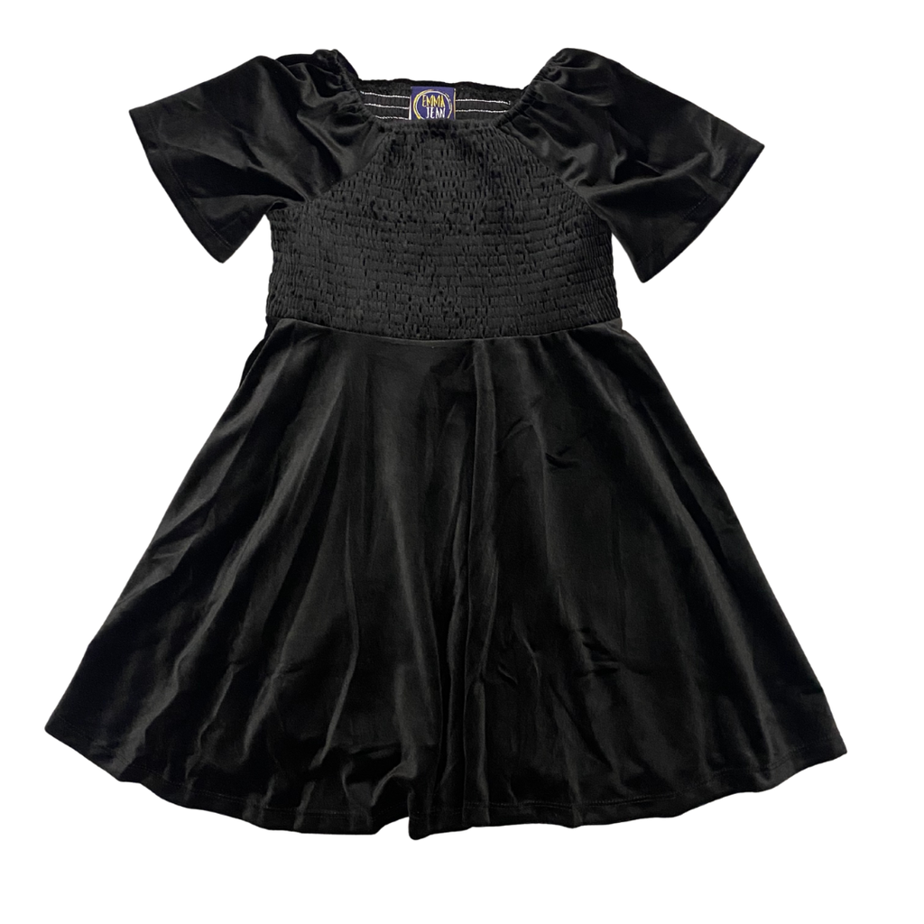 EMMA JEAN KIDS Molly Smocked Dress-Black