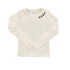 FLOWERS BY ZOE Girl's Off White Top