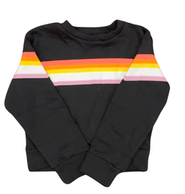 FLOWERS BY ZOE Girl's Blackwash Sweatshirt