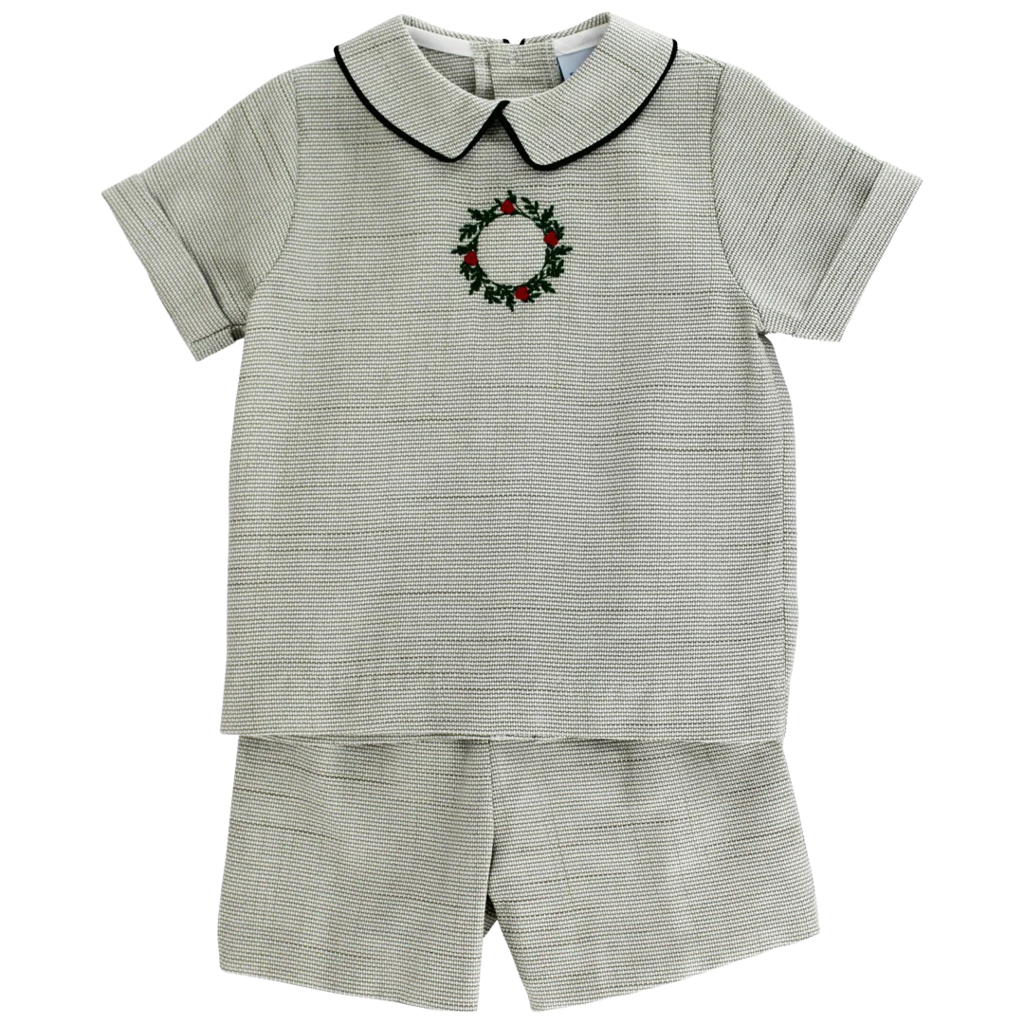 BAILEY BOYS Boy's Laurel Wreath, Dressy Short Set