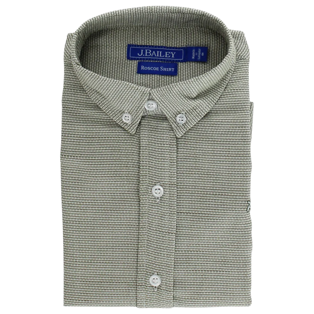 J.BAILEY Boy's Button Down, Basil